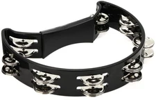 Cardinal Percussion Double-row Tambourine - Black (3-pack) Bundle