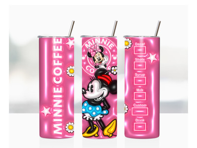 Minnie 3D Coffee 20oz Skinny Tumbler