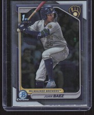 2024 Bowman Chrome Prospects Juan Baez Milwaukee Brewers #BCP-160