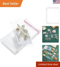 200 Pack 2" x 3" Waterproof Resealable Cellophane Bags for Jewelry & Gifts