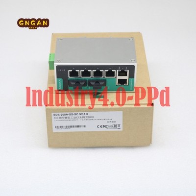 New In Box MOXA Ethernet Switch EDS-208A-SS-SC EDS-208A-SS-SC FREE SHIPPING#XR