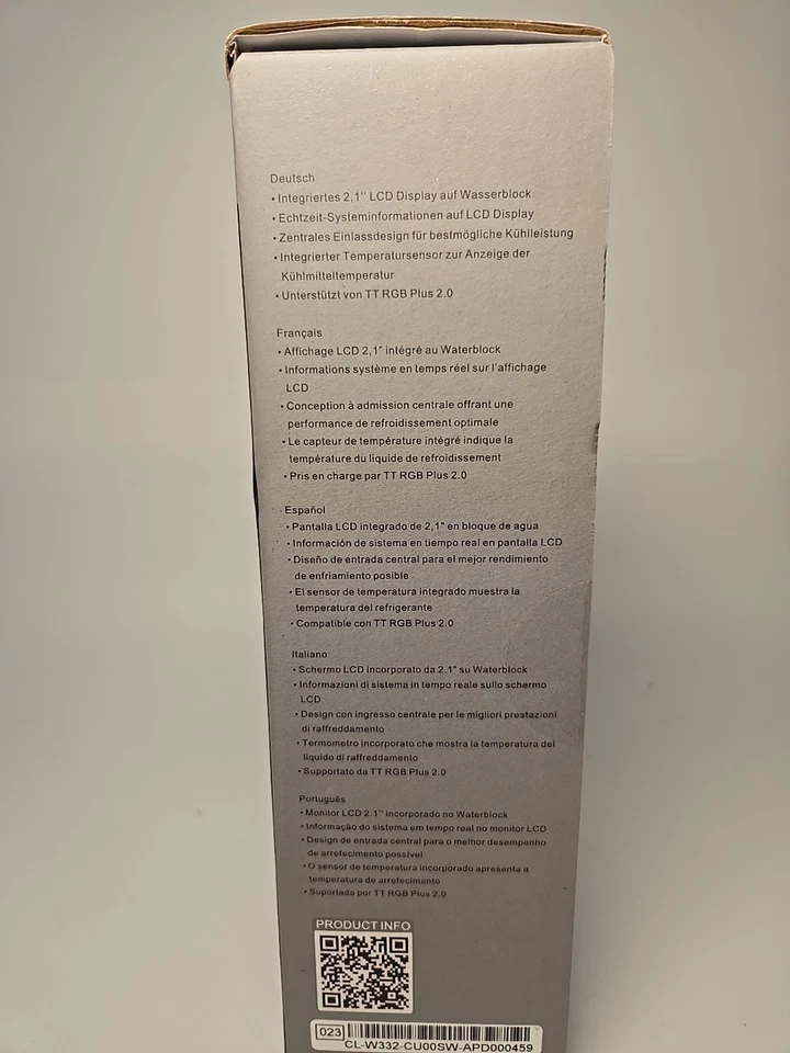 Thermaltake Pacific MX2 Ultra CPU Waterblock 2.1 inch LCS Disaplay - Image 3 of 4