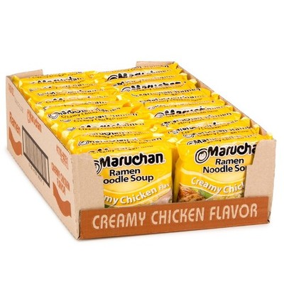 Maruchan Ramen Noodle Soup, Creamy Chicken Flavor   3 Ounce (Pack of 24)