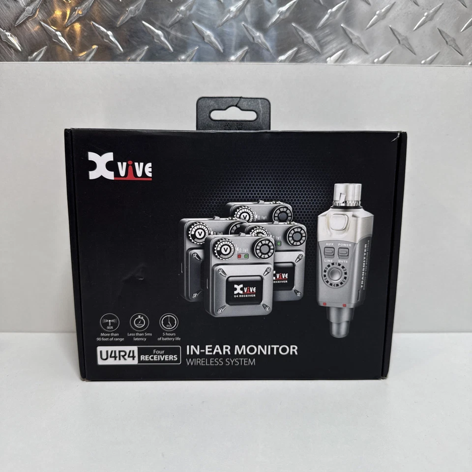 XVIVE U4R4 In-Ear Monitor Funk System Sender ein und vier Empfänger