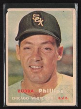 1957 Topps #395 Bubba Phillips - VG/PR