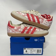 Adidas Samba OG X Liberty London -  Better Scarlet  JR8841 Women  s 6 New