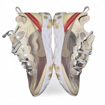 Nike React Element 87 Sneaker Sail/Light Bone/White AQ1090-100 Men's 2018