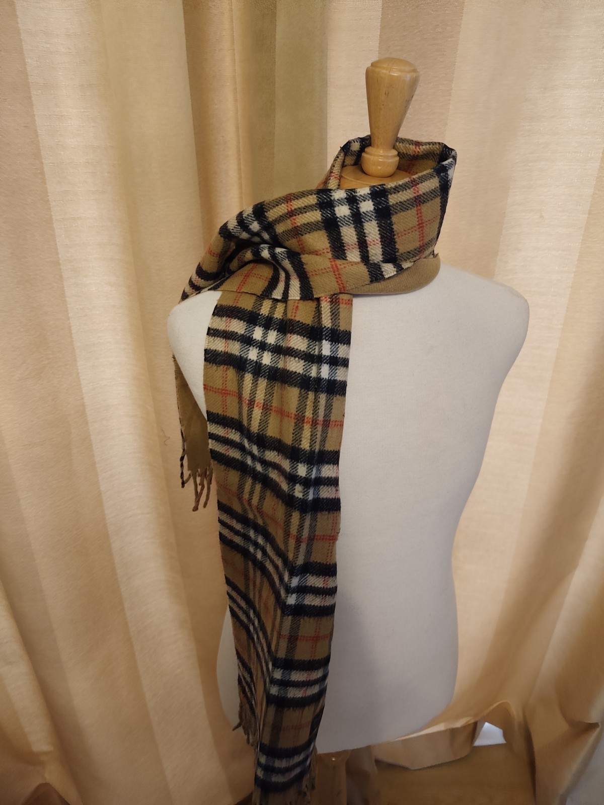 Burberry Y2K Vintage Reversible Scarf Grade C image 10