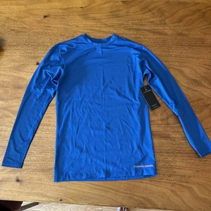 Tommie Copper Vitality Recovery 1.0 Compression Shirt Blue Long Sleeve Mens