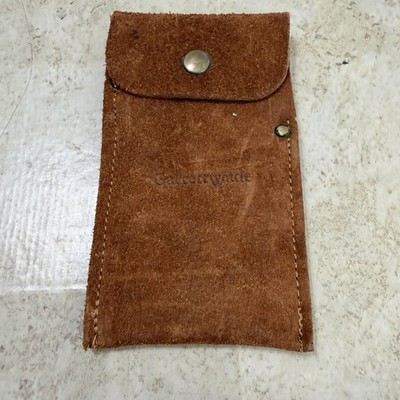 Garret Wade Suede Scaper Pouch Brown Tool Holder Case Sheath Belt Holster
