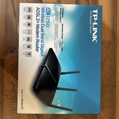 TP-Link Archer D7 Ac1750 Wireless Dual Band Gigabit ADSL2+ Modem Router