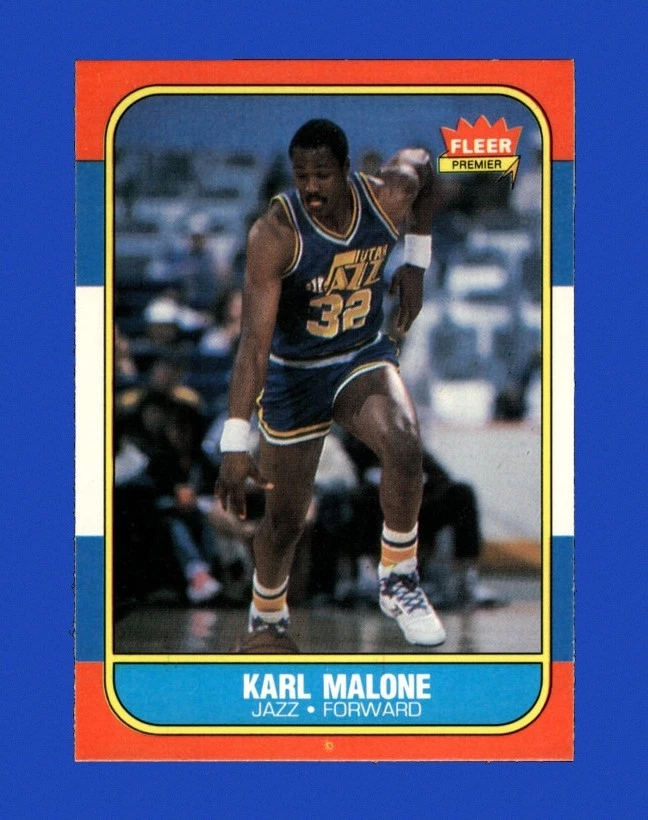 Fleer Karl Malone Basketball 1986-87 Season Sports Trading Cards