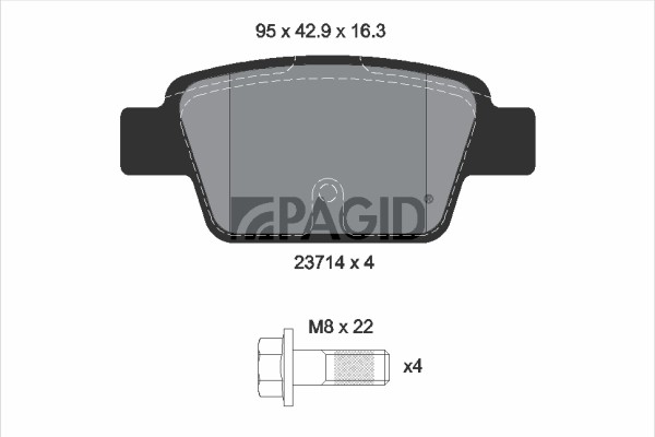 Bremsbelagsatz BremsklöTze FüR Fiat Bravo II 198 198_ Stilo 192 192_ 186-image