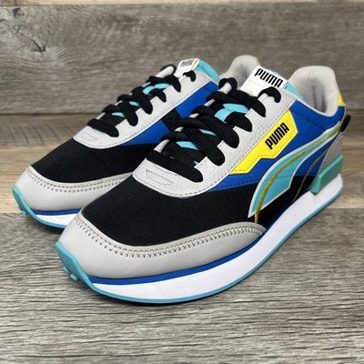 PUMA Future Rider Retro Sneakers Women 6.5 Twofold Grey/Blue Lightweight Shoes