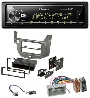 Pioneer Bluetooth USB DAB MP3 Autoradio für Honda Jazz (ab 2009) - silber - Bild 1 von 2