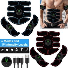 EMS Abdominal Muscle Toning Trainer ABS Stimulator Toner Fitness Binder Gym Belt
