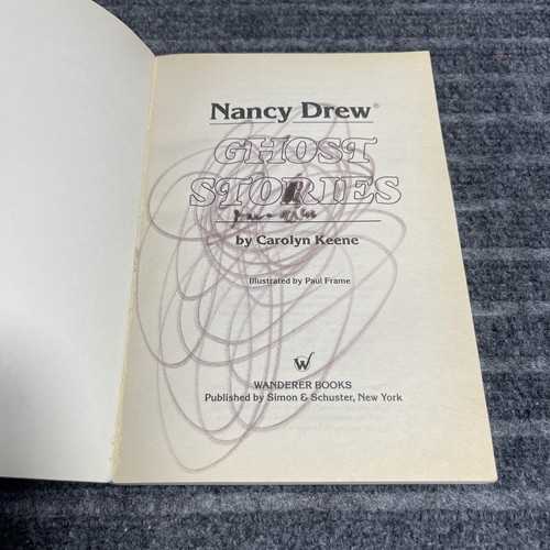 Vintage Nancy Drew Ghost Stories Carolyn Keene Haunting Mysteries 1983 PB Book - Foto 6 di 6