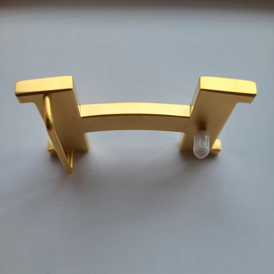 Hebilla de cinturón Constance cepillada en oro 38 mm H Foto 4 de 4