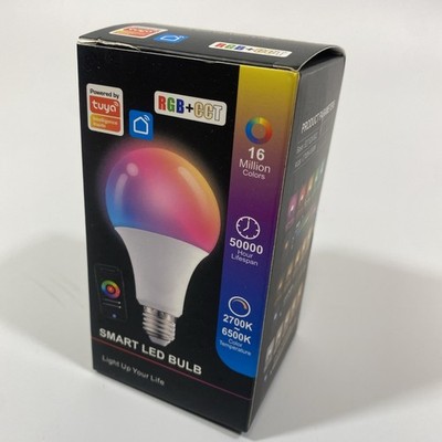 Smart LED Light Bulb RGB+CCT Dimmable WiFi App Control E26 E27 B22 Tuya