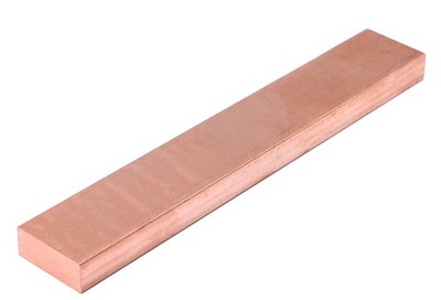 3/8 x 1 C110 Solid Copper Flat Bar 6'' Long Soft Rectangular Plate Mill