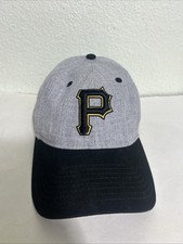new era 9twenty pittsburgh Pirates Bat Dad Hat Gray Black Adjustable