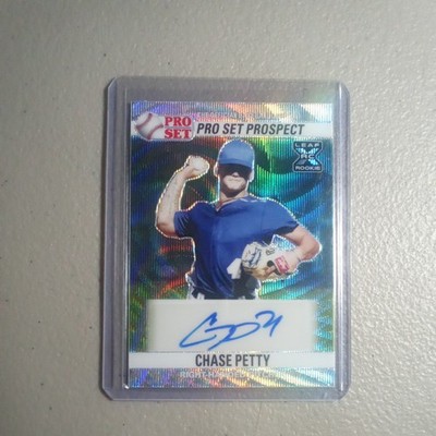 2021 Leaf Pro Set Autographs,Chase Petty,Card #PS0-CP1,Silver Wave, #6/6(AU, RC)