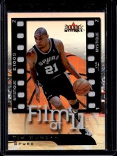 2000-01 Fleer Mystique Tim Duncan Film at Eleven #5 FE Spurs