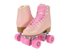 Impala Rollerskates Quad Skate Skates, Women 6 Pink Tartan