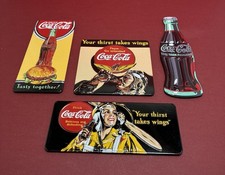 Coca-Cola Vintage Fridge Magnets Lot of 4