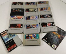 Nintendo SNES PAL Game Bundle 13 Carts Inc Starwing Kirby Plok UNTESTED Job Lot