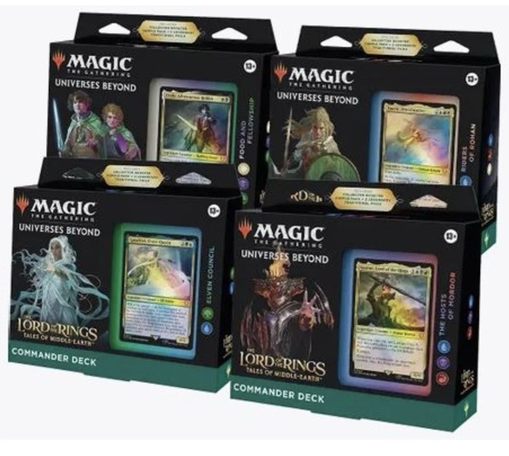 Lord of the Rings Tales Of Middle Earth LTR MTG Commander Deck Set Of 4 ALL DECK