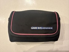 Official Nintendo Game Boy Advance GBA Carry Case Travel Bag  Black / Pink
