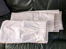 Cream-coloured Curtains 43" x 46" drop Cotton+Polyester