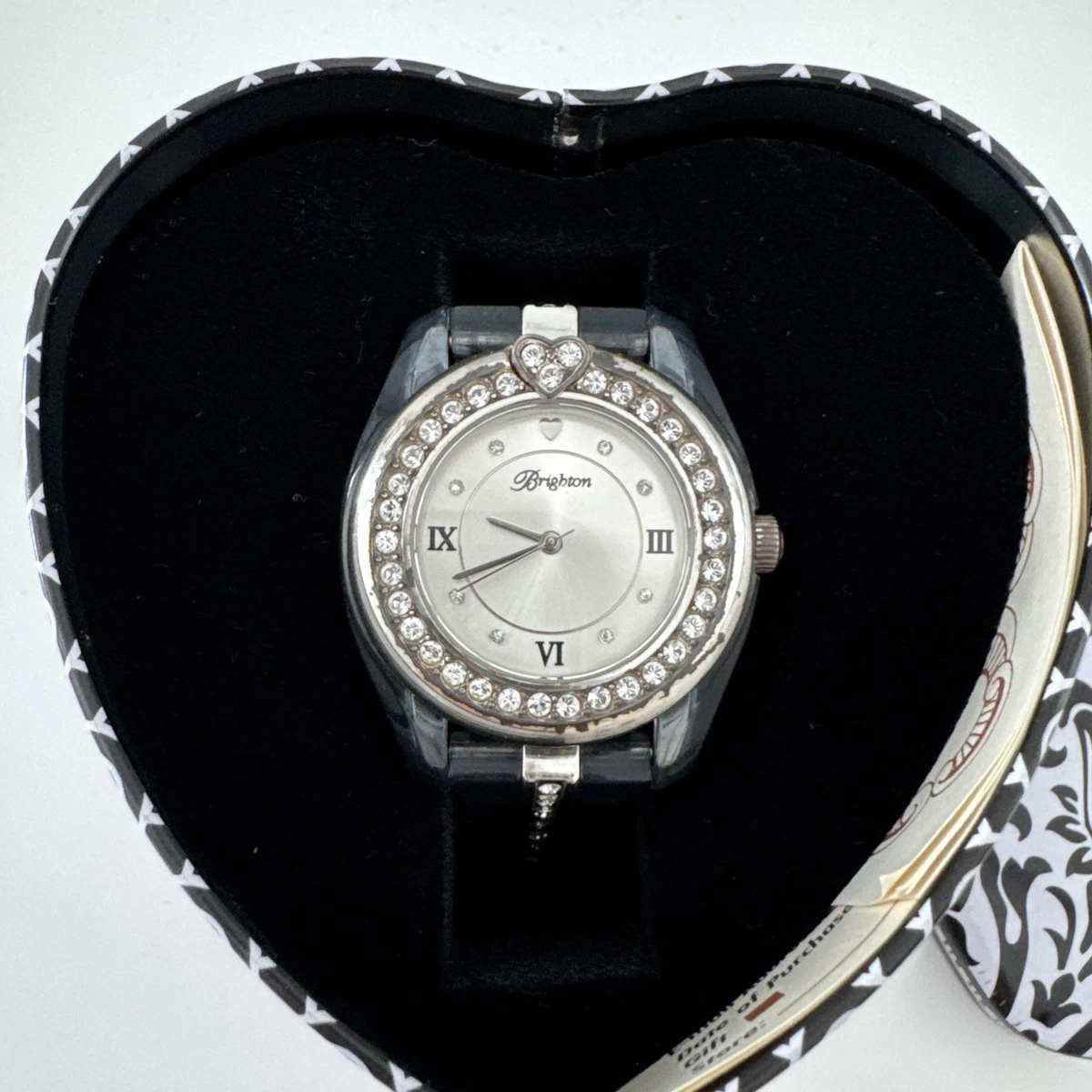 BRIGHTON Dana Point Silver Swarovski Crystal WATCH VINTAGE Brighton Dana Point Swarovski | Mercari main image 2
