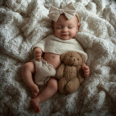 BABESIDE Ganzkörper Silikon Reborn Baby Puppen - 12 Zoll 12 Zoll, weiß - Keks 