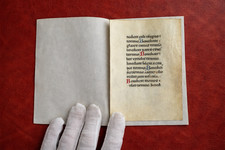 15th C Book of Hours Manuscript Leaf on Vellum Italian Gothic Initials