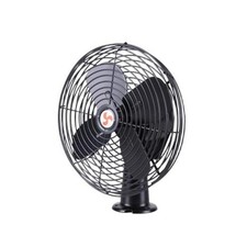 12V 8" Heavy Duty Metal Dash Fan - 2 Speed RV Cooling Fan for Trucks, Marine,