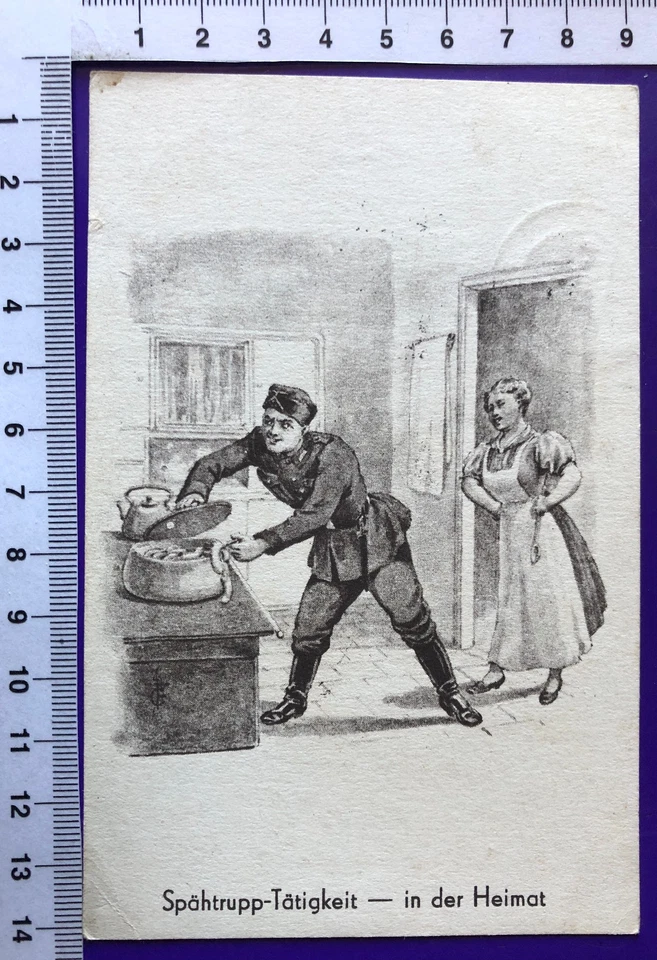 WW2 Feldpost Fliegerausbildungsregiment 33, 5. Komp Königsberg Pr 1940 AK Humor - Bild 4 von 4