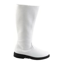 DUNHAO COS Men's Hero Cosplay Boots Medieval Viking Pirate Boots 10.5 White