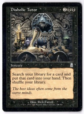 Diabolic Tutor ODY 129 Magic: The Gathering UC NM