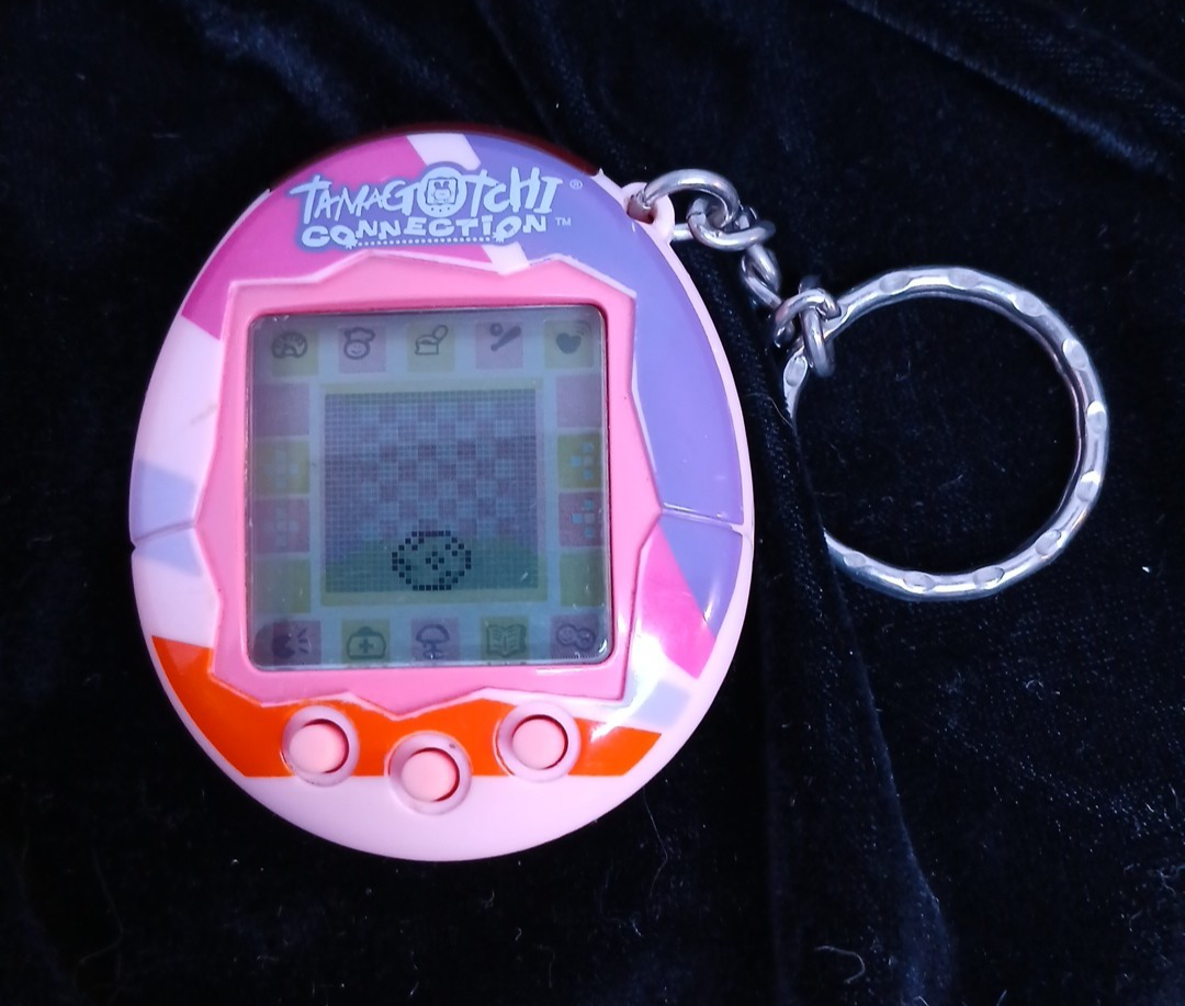 Rare Bandai 2004 Tamagotchi Connection V2 Pink Stripes Tested/New