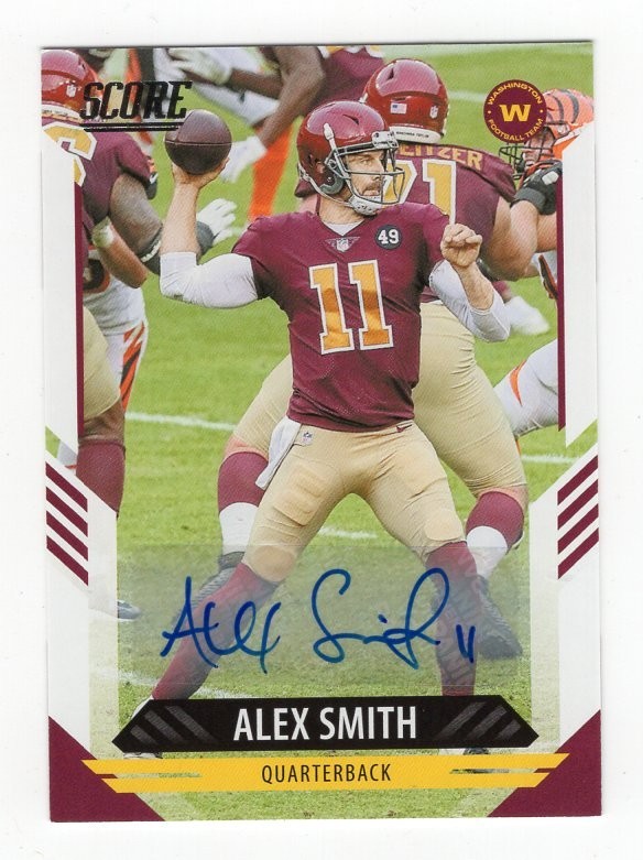 2021 Panini Score Alex Smith Auto #79 Autograph Washington