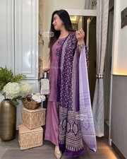 Designer Indian Wedding Dress Pakistani Bollywood Top Plazzo New Party Wear