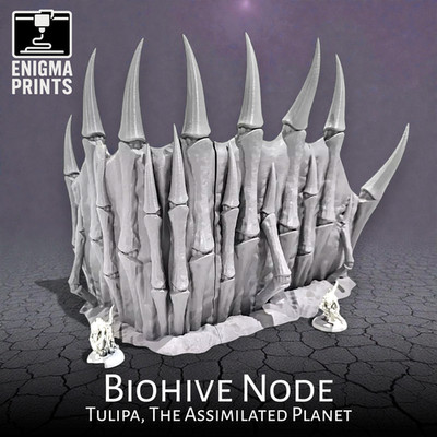 Biohive Node - 28mm 3D Printed Xenos Hive Sci-Fi Tabletop Wargaming Terrain