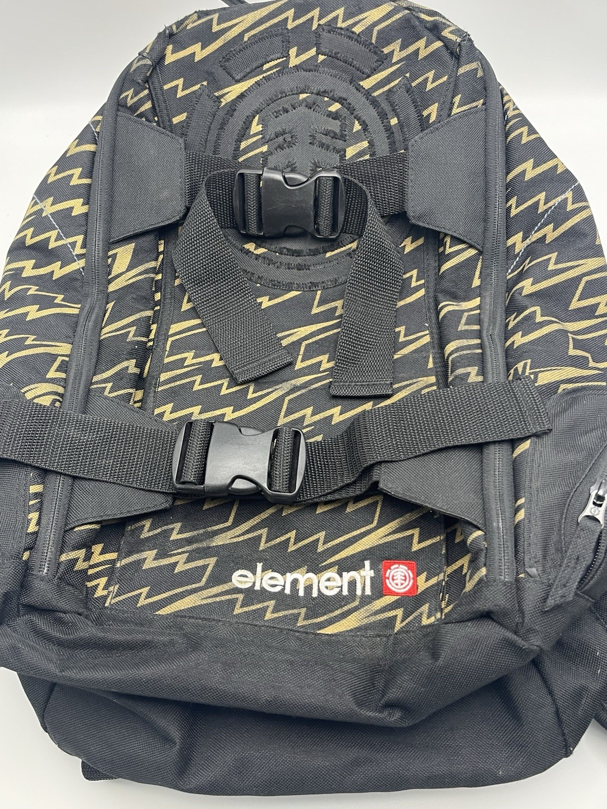 Backpack Y2k Era Lightening Bolt Pattern Likenew Rare