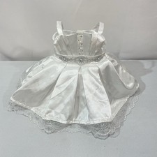 Build A Bear Bride Dress White Wedding Gown Sparkly Lace No Accessories