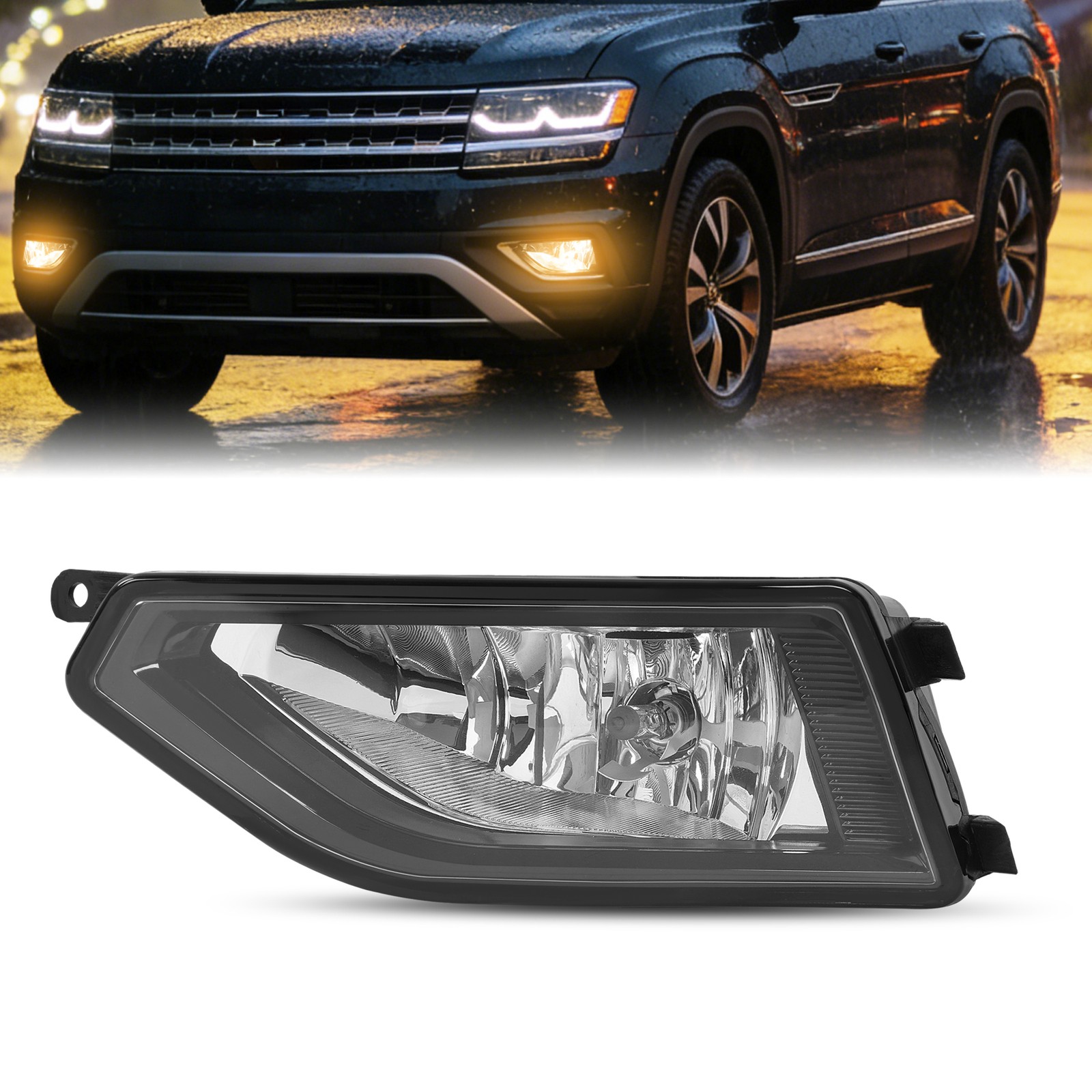 Reflector Type Fog Light Lamp For Volkswagen Atlas 2018-2020 Left Driver Side
