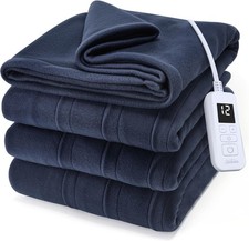 Sunbeam Royal Ultra Fleece Heated Electric Blanket Full Size, 84" x 72", 12 Heat