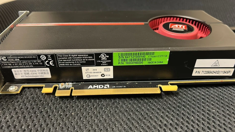 💻Apple Mac Pro AMD ATI Radeon HD 5770 1GB DDR5 102C0160200 71205840H0G - Image 2 of 4