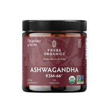 2 X Tribe Organics Ashwagandha KSM-66 -- 120 Capsules